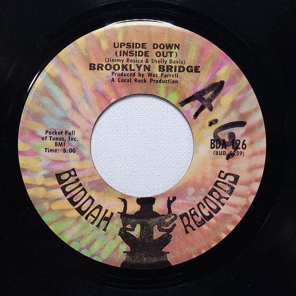 Brooklyn Bridge Vinyl 45 Your Husband - My Wife / Upside Down on Buddah VG Rock - Picture 2 of 2